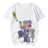 Gorillaz T-Shirt Cartoon Music Rock Band Stampa Streetwear Uomo Donna Hip Hop Pop Oersized T Shirt 100% Cotone Tees Tops Abbigliamento Y220214