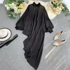 Chemise de soie Neuploe Femmes Nouveau Blouse Solid Blouse Bat Sleeve Long Long Long Blusas Fashion Coréenne Femme Tops 53989 210315