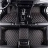 Car Floor Mats For Tesla Model S 2014 2015 2016 2017 2018 Flash Mat Leather Custom Foot Pads Automobile Carpet Cover H220415