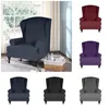 2 pçs / set Cadeira de asa Capa All-Inclusive Wingback Protetor elástico Poltrona elástica Slipcover for Home Sofa Covers 210723