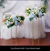 Fête Mariage Arch Décor Fleur Boule Fenêtre Artificielle Mur Arrangement Événement Scène Toile de Fond Rangée Table Pièce Maîtresse 210706