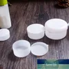 100pcs 5g/20g/30g/50g Empty White Plastic PP Cosmetic Jars Skin care Containers Lotion Bottle Face Soft Cream Sample Pot Gel Box Factory price expert design Quality
