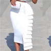 Women Pencil Skirt High Waist Slim Midi Solid Modest Classy Female Package Hip Jupes Falad Officewear Elegant Femme Fashion 210315