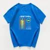 T-shirt da uomo Testing Alien Crash Streetwear Cotton Graphic T Shirt Uomo Hip Hop Tee 130kg Può indossare abiti larghi oversize 2022