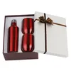 3pcs/set Gift Wine Tumbler wedding party gift Set Stainless Steel Double Wall Insulated With One 500ml Bottle Two 12oz Wine Tumbler