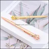 Writing Business & Industrialshiny Crown Ballpoint Pen Crystal Metal Luxurious Ball For School Office Supplies Student Stationery Pens Drop