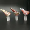 Colorful Wig Wag Heady Glass Bowl Hookahs Bong 14.4mm 18.8mm Pipe Brightly Color Bowls Piece Slide Male Bubbler