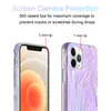 New Matte Laser Cases for iPhone 12 mini 11 Pro XS Max XR Samsung S21 Ultra A12 A72 A52 Electroplating IMD Pattern Phone cover