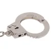 2021 new 100pcslot Fashion Metal Handcuff Keychains Mini Handcuff Shaped Keyrings Key99682679340499