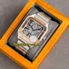 Eternity Relógios V3 Versão de Atualização RRF 0015 Horloge Skeleton LM 0019 Swiss Ronda 4s20 Quartz Mens Assista Dois Tons Rose Gold Rápido Desmontagem Pulseira Super Edição