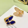 Brand Pure 925 Sterling Silver Jewelry For Women Blue Lapis Butterfly Wedding Jewelry Set Earrings Necklace Bracelet Rrings8650084