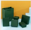 Malachite Green Box Boxes For Bracelet Necklace Pendant Ring Loves Bangles Keychains Package high-grade Jewelry Accessories packaging