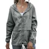 Damen-Kapuzenpullover mit Reißverschluss, Yoga-Outfits, leichter Outdoor-Walking-Regenmantel, lässiger Lauf-Fitness-Sportjacke, Fitnessstudio-Kleidung, schnell trocknender Mantel