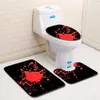 Carpets Blood Fingerprint Bathroom Toilet Three-piece Floor Mat Door Carpet Waterproof Non-slip 40x60cm/50x80cm