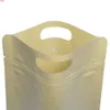 Eco-friendly Ziplock Bags Kraft Paper Storage Stand Up Snack Pouches Sustainable Use Plastic With Transparent Windowhigh qty