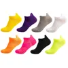 Mäns strumpor Sport Ankel Män Båt Nylon Utomhus Basket Bike Running Andningsbar Non-Slip Candy Color No Show Women Sock