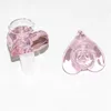 14mm kom voor glazen bong met roze kleur hartvorm groothandel roken tabak kommen quartz tips