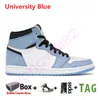 2023 Toppkvalitet Hög JUMPMAN 1 OG 1S MENS BASKABAL SHOES BRED PATENT UNIVERSITY BLÅ LUCKY OBSIDIAN Dark Mocha Men Retros Sneakers Women Trainers Storlek 36-46