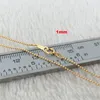 1mm ouro Chain Chain Stamp: 1/20 14KGF