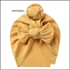 Casquettes Chapeaux Accessoires Bébé, Enfants Maternité Nouveau-Né Bébé Noeud Turban Chapeau Noué Noeud Tête Wrap Doux Coton Bandeau Infantile Enfant Cheveux Interdiction