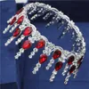 Diademi e corone da sposa barocchi Regina Re Gioielli per capelli da sposa in cristallo Rotondo Diadema Accessori per capelli da sposa per feste da ballo X0625