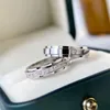 حلقات الكتلة CNC Boutique 925 Sterling Silver Ring Ring زوجين من الرجال والنساء مجوهرات عيد الحب هدية