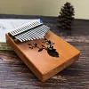 17 Keys Kalimba Mahogany Thumb Piano Reed 17 Key Music Keyboard Wooden African Kalimba Finger Piano308W4003541