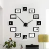 Gran DIY Reloj de pared Mecanismo de movimiento Reloj Manecillas Agujas Conjunto para espejo 3D Reloj de pared Accesorios de reemplazo Decoración del hogar 210310