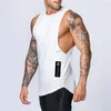 Men's Tank Tops Fashion Workout Gym Mens Top Vest Muscle Sleeveless Sportswear Shirt Stringer Clothing Bodybuilding Singlets Cotton Fitness