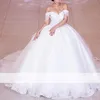 Robes de mariée en dentelle perlée, élégantes, épaules dénudées, en Tulle, robe de mariée princesse, nouvelle collection 2022, 328 328