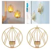 2 Pack järn hängande vägg sconce väggljushållare för hemmatsal dekoration