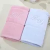 2pc 110g 34*76cm Cotton Hand Face Towel Absorbent Wedding Present Valentine's Day Gift Home Bathroom el Sauna Wash Cloth T16A 210728