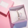 Chaîne à maillons cristal transparence fleur boule de verre Bracelet Bracelets à breloques bijoux originaux accessoires pour femmes Kent22