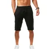 Short d'été pour hommes, culotte de course, 2021 lin, coton, décontracté, Boardshorts, vêtements de gymnastique, Fitness, pantalons courts, Male208e