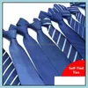 Neck Fashion Aessoriesstyles Blue Męskie Krawaty Solid Color Stripe Flower Floral 8 CM Krawat Krawat Krawat Codzienny Nosić Cravat Wedding Party