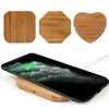 Chargeur sans fil Bamboo bois Wood Pad en bois Qi Chargement rapide Tablette de câble USB pour iPhone 11 Pro Max Samsung Note10 Plus