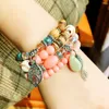 Enkel Koreansk Kristall Bead Armband För Kvinna Armband Natursten Kvinnor Charms Armband Pulseira Feminina