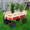 2022 Bewässerungsgeräte 97 x 43 x 78 cm Gartenwagen aus Eisen und Holz mit vier Rädern