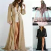 Günlük Elbiseler Seksi 2021 Kadın Yaz Elbise Katı Gevşek Örgü Uzun Bikini Malaya Ekle Kapak Mayo Plaj Kıyafeti Banyo