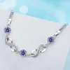 チャンドラーシルバーカラーラインストーンブレスレットの女の子ダブルチェーンPulsera Loveブライドメイドプロポーザル私の花嫁介添人ギフトSL020 Q0717