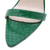 Été femmes 9cm talons hauts à lanières Serpentine sandales fétiche Sandle dame Valentine décapant Sexy luxe vert chaussures à bout