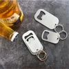 Portable Stainless Steel Beverage Beer Bottle Opener Keychain Kitchen Tools for Bar Restaurant Hiking Camping