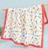 Asciugamano da bagno per bambini Stampa Asciugamano per cartoni animati 6 strati Coperta per neonati Coperta di garza di cotone per neonato Coperte per passeggino HHC6687