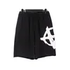 Embroidered Letter Logo Shorts Men Women 1:1 High Quality Hem Terry Breeches