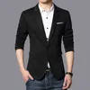 Browon Jesień Marka Mężczyźni Blazers Slim Fit Casual Suit Kurtka Sprzedane Kolor Jeden przycisk Koreański Styl Business Wedding Party Blazer 211120