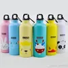 Lovely Animal 500ml Large Capacity Sports Water Bottles Outdoor Portable Cycling Camping Aluminum Alloy Kids Water Cups Bottles XDH1106 T03