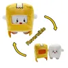 Anime figurki pluszowe foxy pluszowe zabawki zdejmowane odwracalne, urocze miękkie nadziewane lalki dla zwierząt Prezenty Lanky Box Foxy Y2111198211599
