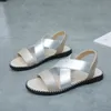2020 sandales femmes nouveau poisson bouche sandales bande élastique sandales romaines grande taille femmes chaussures