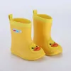 Barn 3d tecknad vattentät boot wellies vatten pvc icke-halkstövlar barn pojkar flickor fyra säsonger regnskor eur storlek 24-31248d