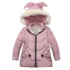 Meisjes jassen kleding jassen winter meisjes hooded jassen kinderen jongens plus fluwelen dikke top uitloper kinderen ski sportkleding 211111